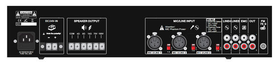 19in Rack Mount PA System Amplifier 350W Power Amplifier للمدرسة
