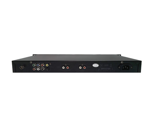 أسود 1U ارتفاع مشغل صوت Mp3 DVD AM FM DVD Player 50HZ RS232