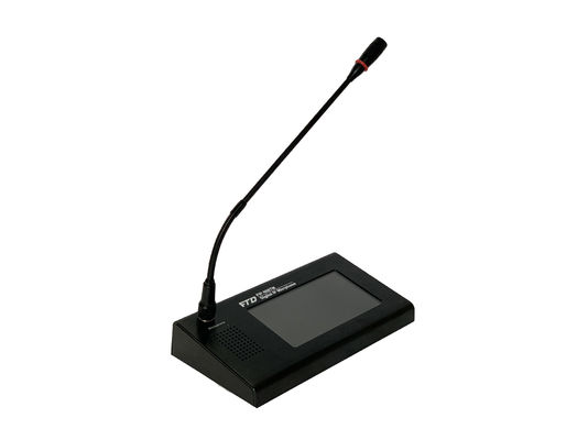 شبكة IP شاشة تعمل باللمس ميكروفون الترحيل عن بعد DC 24V التيار الكهربائي