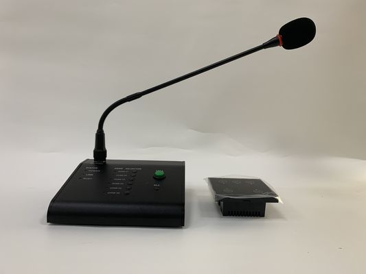 6 منطقة عن بعد Gooseneck Call Paging Microphone System لمضخم صوت مصفوفة
