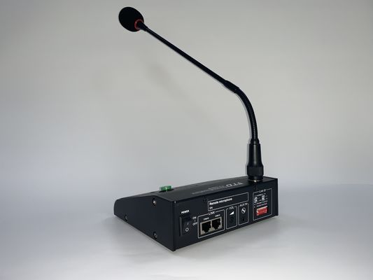 RS485 600m نظام مكبر صوت PA عن بعد 6 مناطق ميكروفون حتى 8 وحدات