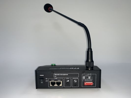 RS485 600m نظام مكبر صوت PA عن بعد 6 مناطق ميكروفون حتى 8 وحدات