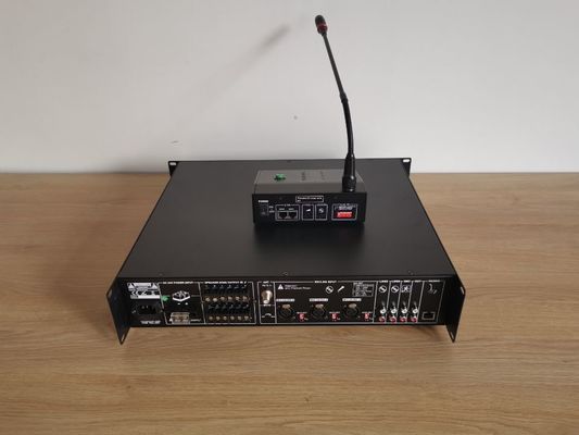 دعم Max 8 Remote PA System Amplifier 6 Zone 120W Power Amplifier