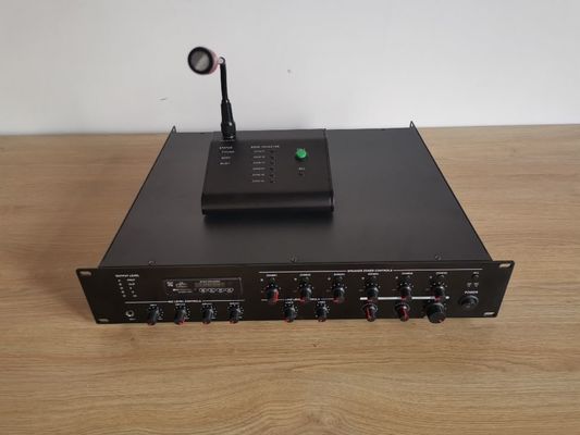 دعم Max 8 Remote PA System Amplifier 6 Zone 120W Power Amplifier