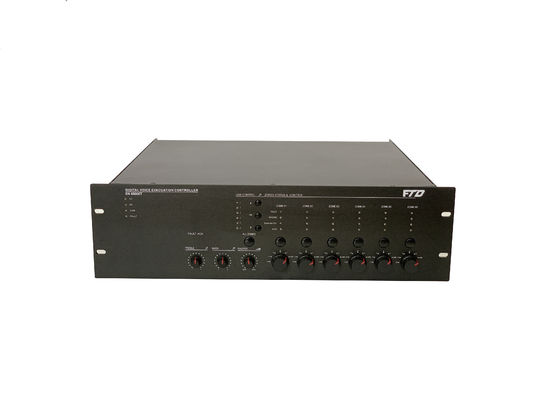 أنظمة إخلاء الصوت المعدنية EVAC إنذار الحريق 60HZ 500W 6 Zone Class D Amplifier