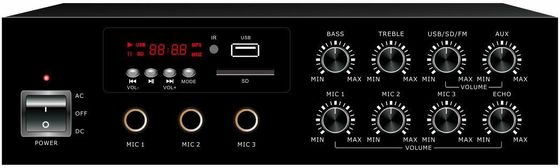 RoHS ISO9001 30W PA نظام مكبر كهربائي مع حماية ECHO الزائد