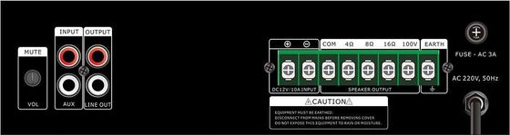 RoHS ISO9001 30W PA نظام مكبر كهربائي مع حماية ECHO الزائد