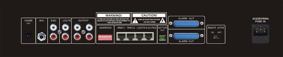 830W 10 Zone PA System نظام العنوان العام AC Fuse Black Paging Selecter