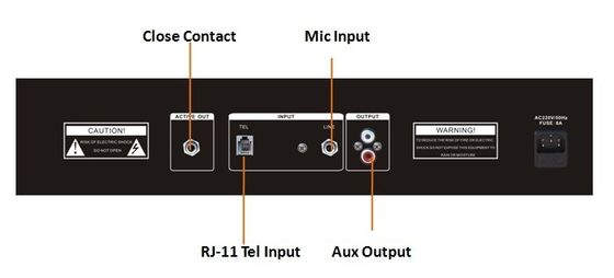 ROHS OEM Metal Zone Mixer Amplifier نظام العنوان العام