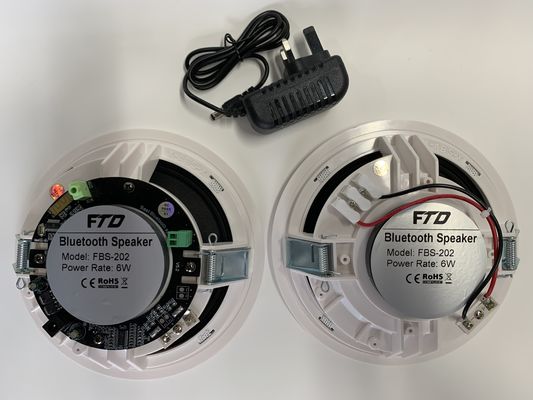 مكبر صوت ذو أسنان زرقاء 6 &quot;2 * 6W مع مكبر صوت واحد نشط وآخر سلبي في السقف