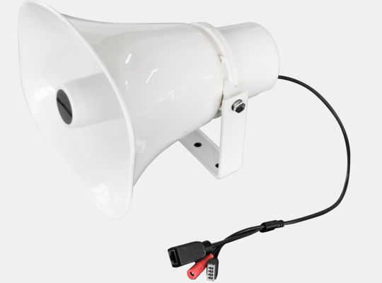 10 / 100Mbps IP Network PA System 15W SIP POE Horn Speaker سهل التركيب
