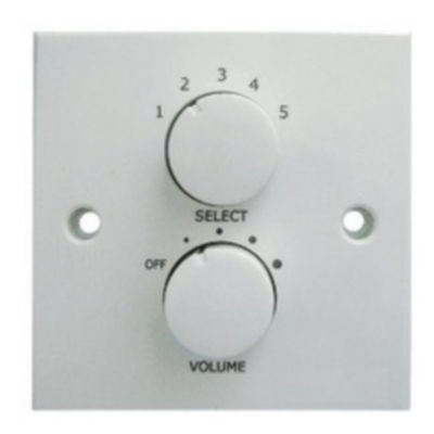 نظام PA ABS 6W 100V مكبر صوت التحكم في مستوى الصوت أبيض 100V مخفف الخط