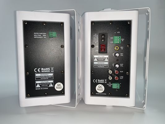 20W + 20W PA Active Speaker مثبت على الحائط 220 فولت 60 هرتز