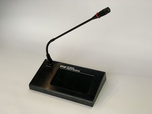 70dB IP Network PA System شاشة تعمل باللمس ميكروفون الترحيل عن بعد
