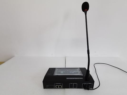 120 منطقة سعة الإخلاء الصوتي Gooseneck نظام لاسلكي شاشة تعمل باللمس ميكروفون الترحيل عن بعد